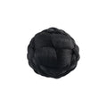 Braided Hair Piece - Elegant Synthetic Chignon Bun for Women, Straight Updo Braided Scrunchie for Party/Costume (Black)