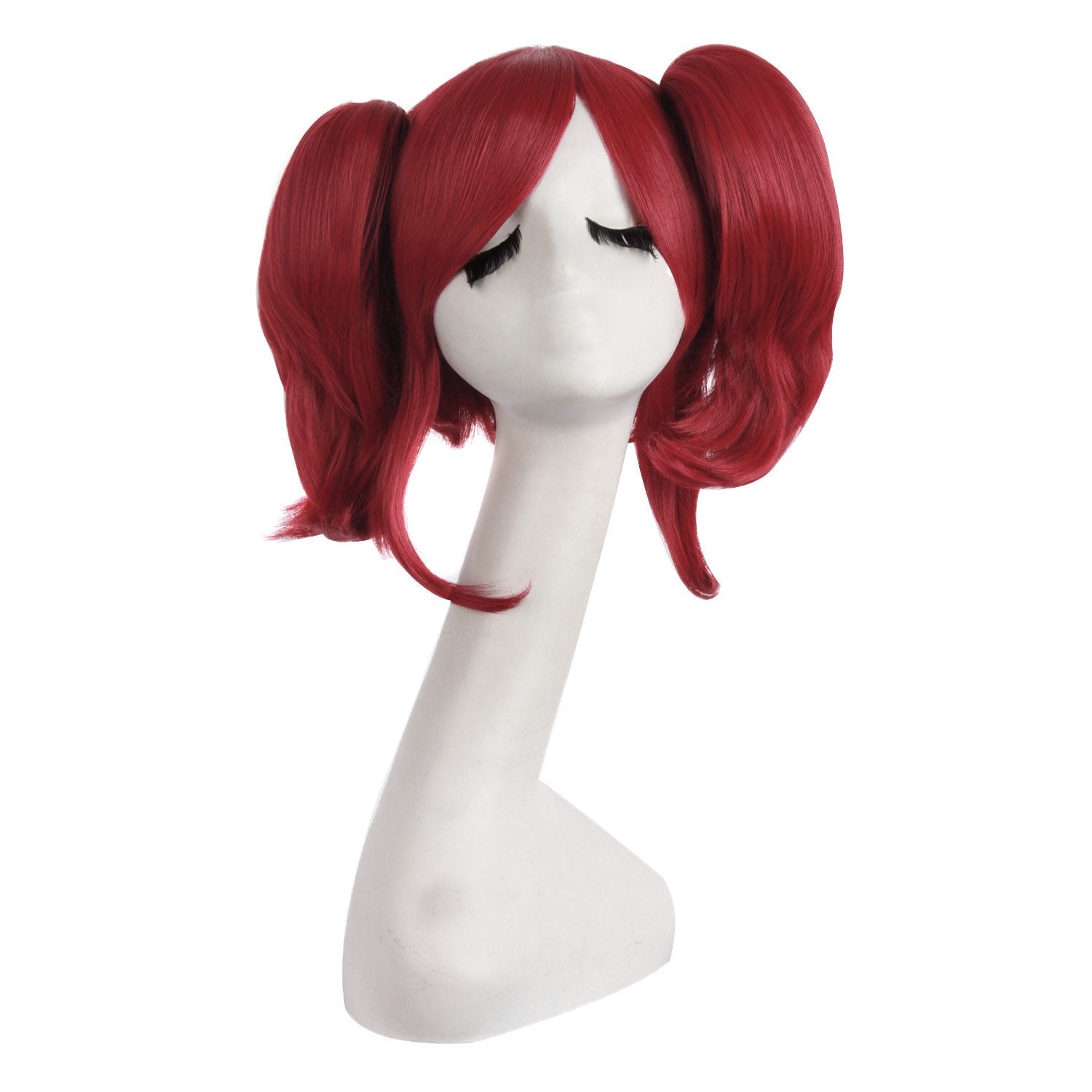 16 Inch/40cm  Sweet and Lovely Straight Anime Cosplay Wigs (Red)