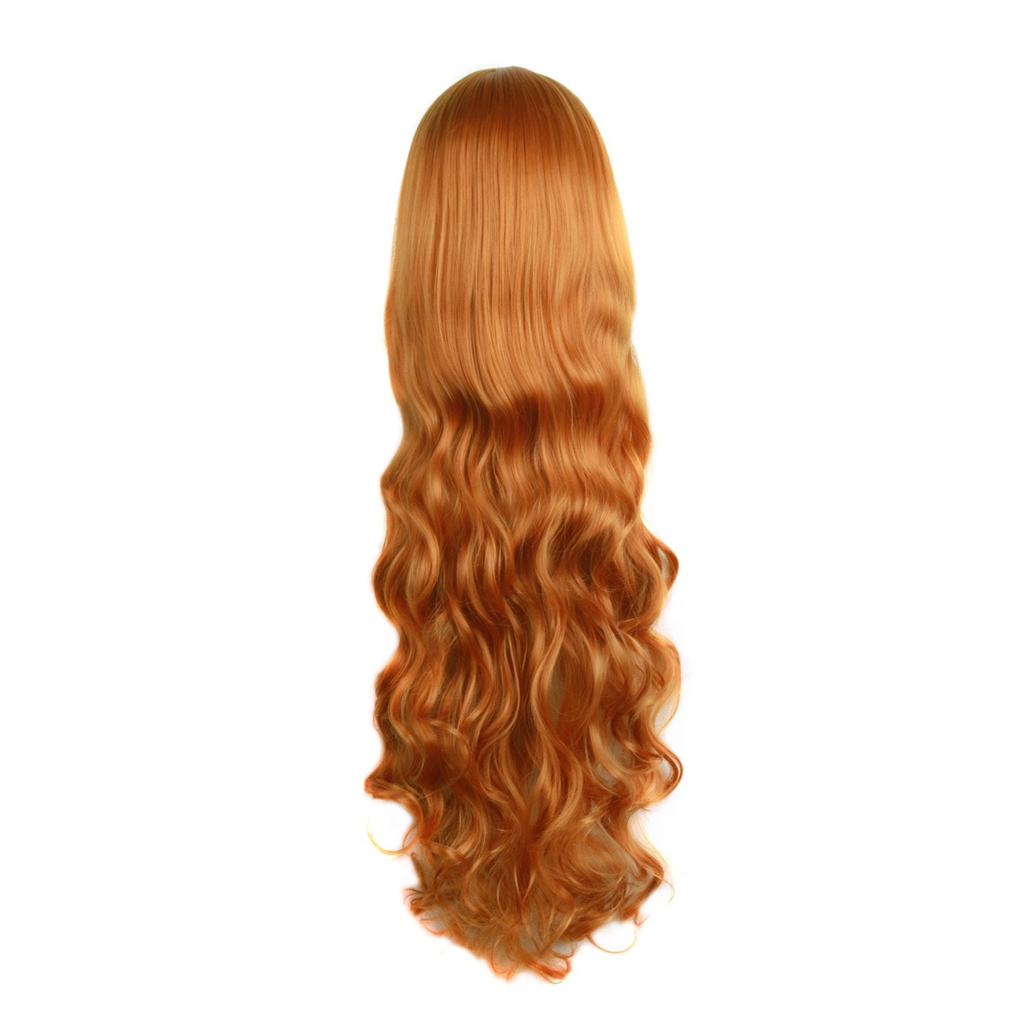 32" 80cm Long Hair Spiral Curly Cosplay Costume Wig (Golden Orange)