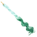Unique Green Synthetic Hair Extensions Wig Women's Stylish Dreadlock Curly Hair Piece for Events