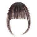 Natural Synthetic Hair Flat Bangs/Fringe Mini Hair Bangs Fashion one Clip-in Hair Extension(Dark Brown)