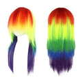 Wig,  Rainbow Wig, Synthetic Long Straight Wig, Colorful Cosplay Wig, Gorgeous Outfit for Anime Costume Party - Love Grants Beautiful Traits