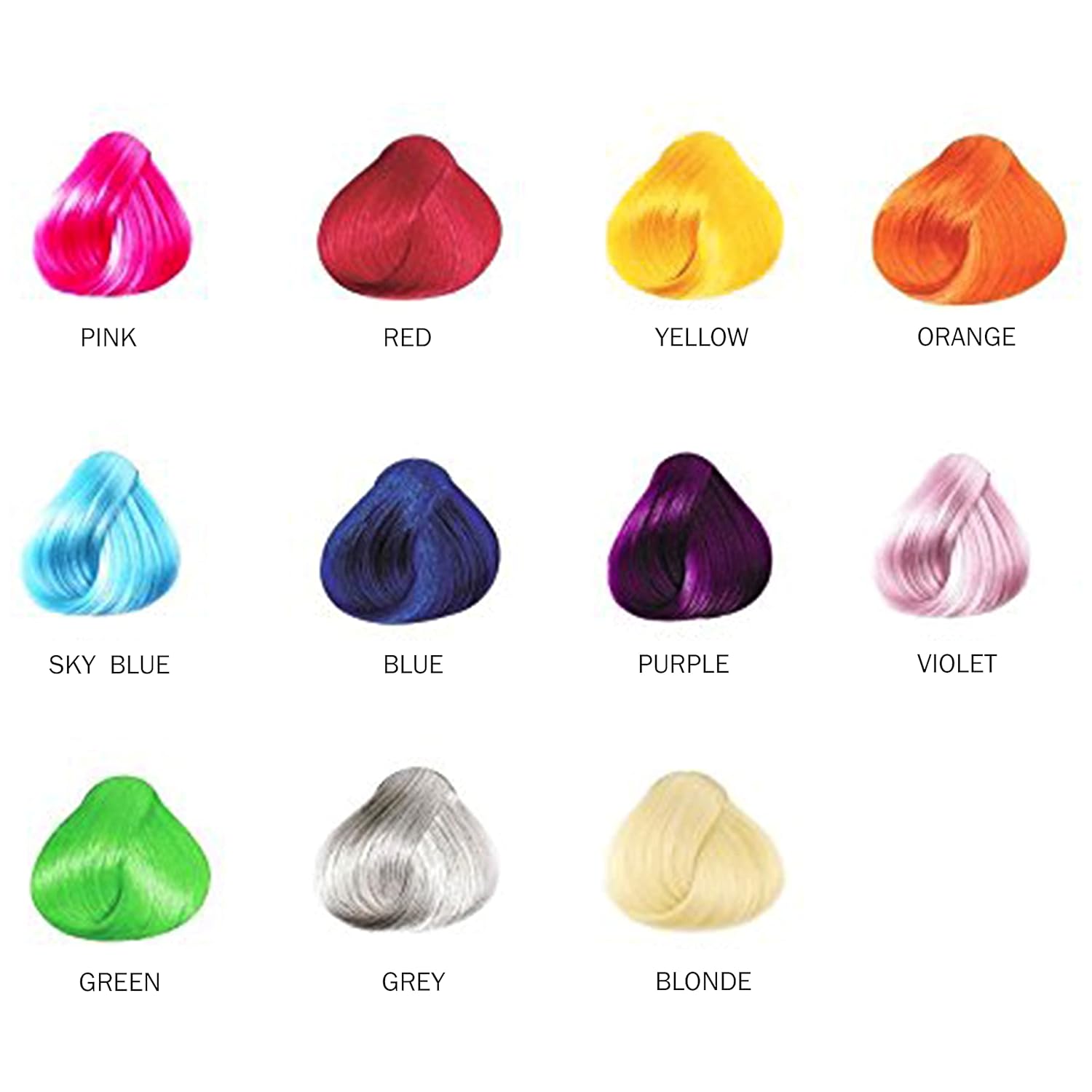 Bundle 11 Pieces Rainbow Multi-Color 21 Inches Straight Party Highlights Clip In Synthetic Hair Extensions  Halloween Costume