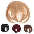4pcs Thick Clip Bangs Hair Extensions for Women Natural Wispy Fringe Hairpiece Fake Bang Wig Set Colors 1B# 8/10# 18# 118# for Versatile Styling