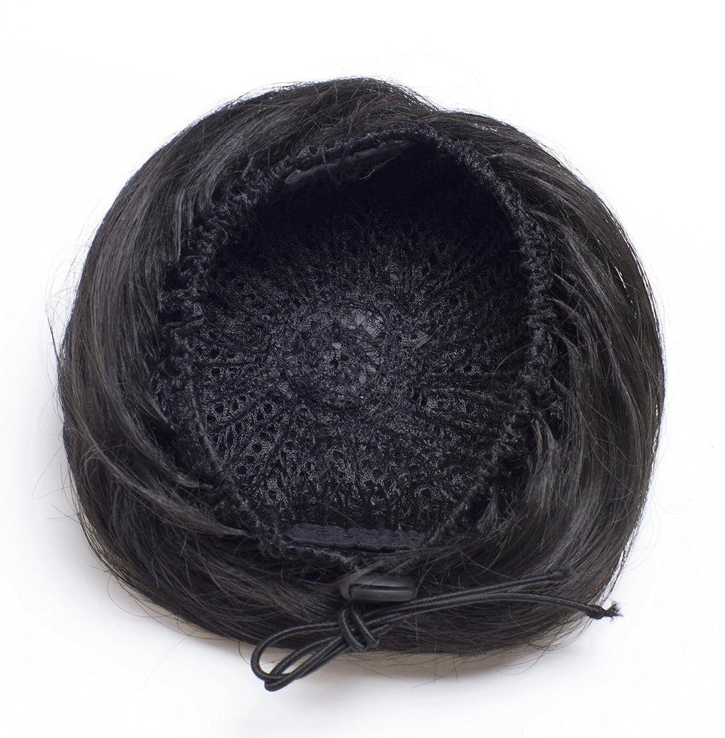Synthetic Fiber Hair Extension Chignon Donut Bun Wig Hairpiece (4# - Dark Brown)